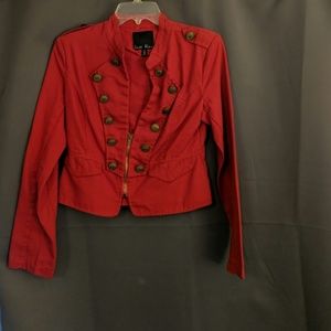 Red Military Inspired Jacket NWOT